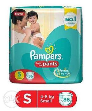Small size diapers, brand - Pampers, 86 counts,
