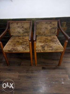 Solid wood sofa chairs 2 pcs in very good