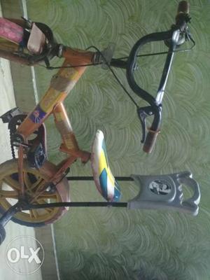 Toddler's Brown Bicycle