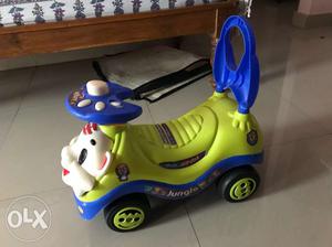 Toddler's Yellow And Blue Ride-on Toy