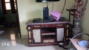 Wooden tv stand-6 years old- fair condition