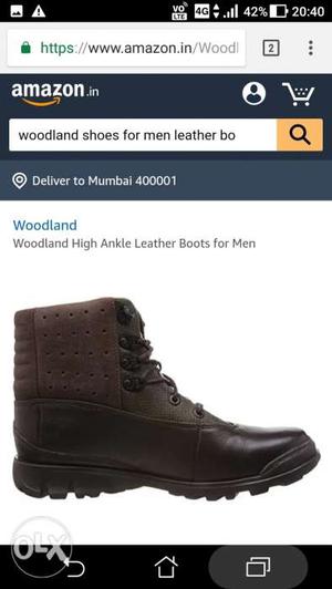 Woodland boot 44size, this boot is gifted to me