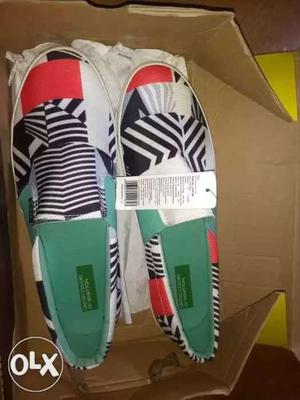 Benetton funky shoes uk size 9 WITH BOX AND PRICE