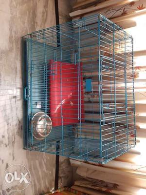 Dog Cage 3x2×2 feet. Good condition. Blue