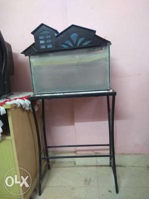Fish tank with stand 2 years old strong quality