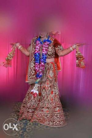Only one time wear bridal lehnga, heavy work
