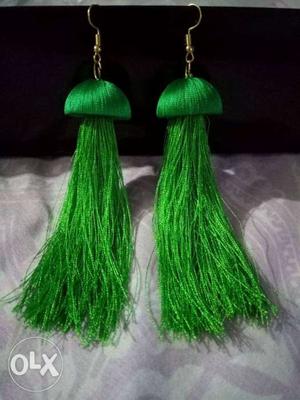 Pair Of Green Drop Earrings