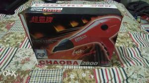 Red And Black Chaoba  Hair Dryer Box