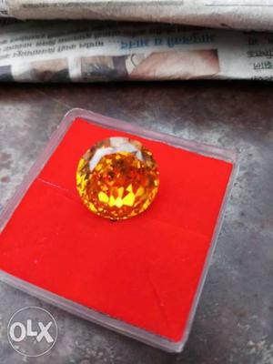 Round Amber Gemstone