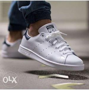 White-and-black Adidas Stan Smith Sneakers