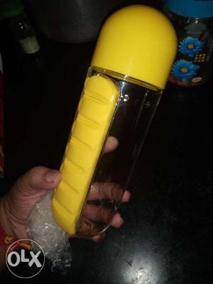 Yellow And Clear Container With Lid