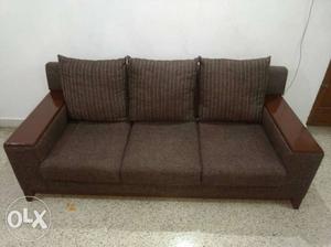 3+3 SeaterTeak wood material sofa with cushion in