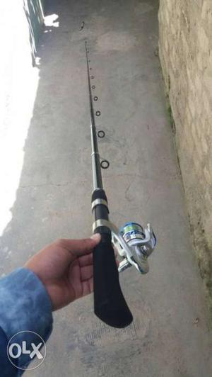 Black And Silver Fishing Rod