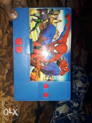 Blue And Red Handheld Game Console