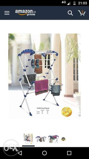 Cloth drying stand foldable