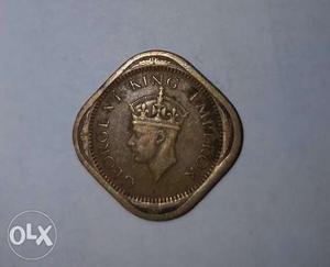  Coin.76 Year Old GEORGE VI KING EMPEROR 1/2