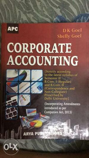 Corporate Accounting by DK Goel