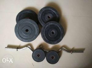 Curve Barbell And Weight Plates