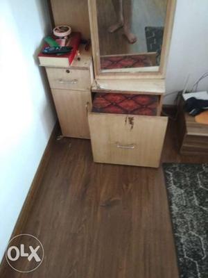 Dressing Table with Drawer and stool