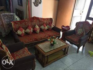 Five year old sofa along with center table