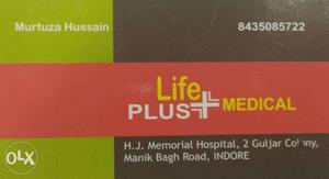 Free home delivery upto order 500rs life plus