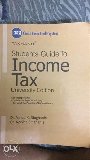 Income Tax book as per latest CBCS syllabus