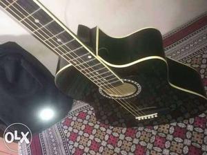 Kaps original 1 month old acoustic guitar black