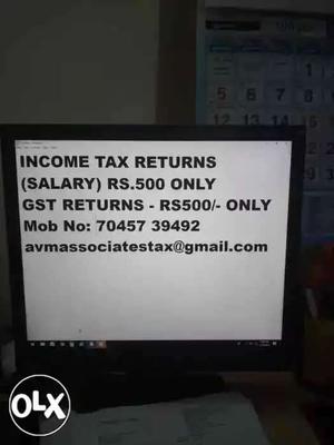 Last day Income Tax Returns Filing.  penalty