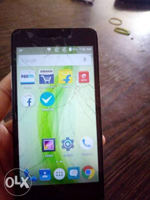 Lyf wind 6 4g mobile touch crack but still