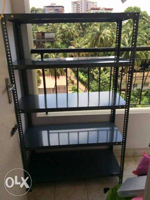 Metallic storage rack available. Very strong and