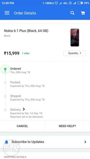 Nokia x6 4gb and 64gb black color fixed price
