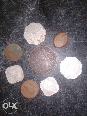 Old coins  rupee coins