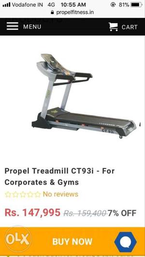 Propel commercial treadmill
