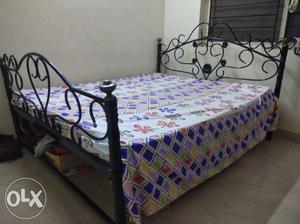 Queen Size Wrought Iron Bed (without storage)