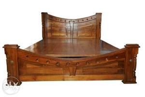 Real teak wood queen size cot Kerala make