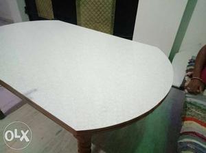 Rectangular dining table. Large size. Two layers