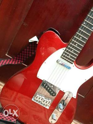 Red Les Paul Electric Guitar