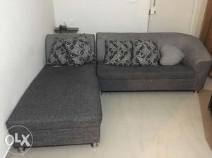 Sofa set 6 seater with table.