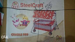 Steel craft cradle with moscito net and wheels