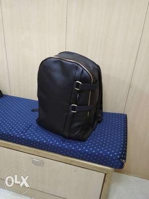Synthetic Leather Stylish Backpack Bag Imported