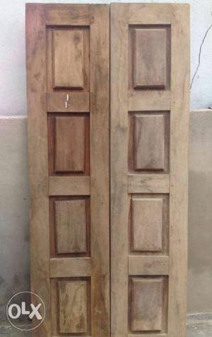 Teak wooden door completely unused
