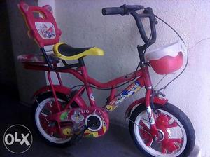 Toddler's Red And Black Biycle