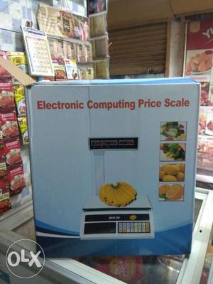 White Electronic Computing Price Scale Box