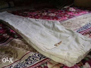 White coloured Denim Jogger just 1 time used,