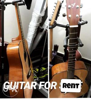 Yamaha guitar for rent with awsome gold finished