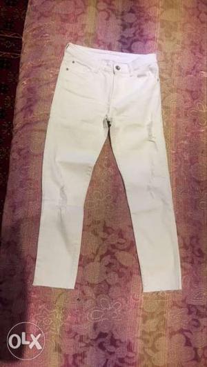 Zara basic Denim white,size-34