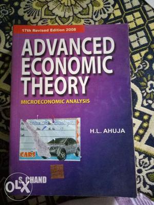 Advanced Economic Theory Book By H.L. Ahuja