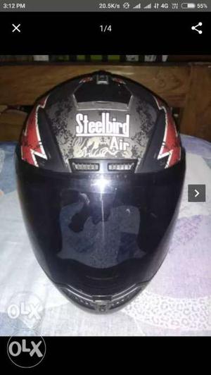 Black, Red, And Gray Steelbird Full-face Helmet Screenshot