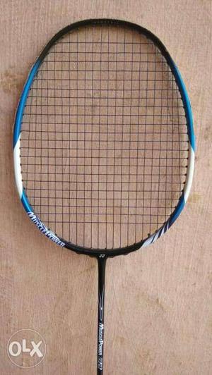Blue And Black Badminton Racket
