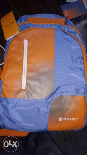 Blue And Orange Sonnet Backpack